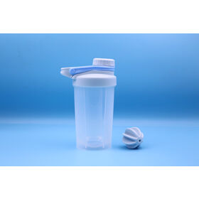 Bouteille shaker 500 ml nouveau design, tasse de voyage avec bille mélangeuse en plastique
