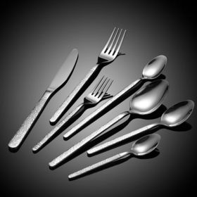 Hammer Design Besteckset Edelstahl Silbernes Tafelbesteck Set für Hochzeiten