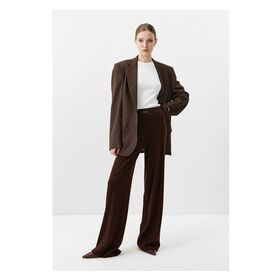 Wholesale Two Piece Suits Set With Leisure Pants Design Fashion Back Dart Straight Blazer for Women Wear