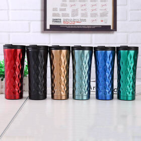 Bouteille d'eau en acier inoxydable en forme de diamant, thermos portable pour voyage