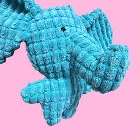 Juguetes para perros al por mayor, juguetes para cachorros, lindo juguete para perros con forma de elefante chirriante con papel arrugado, animal de peluche para mantenerlos ocupados