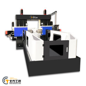 Perceuse-aléseuse CNC multifonctionnelle à double tête, intégrant le perçage, l'alésage, le lamage et le fraisage de surface