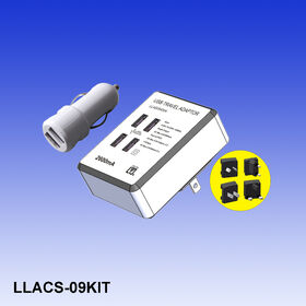 Kit de cargador USB blanco al por mayor para hogar y coche