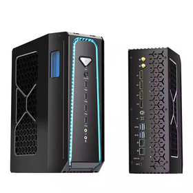 Mini Pc Gaming Water-cooled I-ntel Core I5 14400F DDR5 RTX4070S 12G for Gaming Desktop Computer LED Light Display Game Consoles