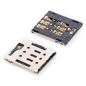 6 PIN NANO SIM Card Connector with card Tray sim card readers for GPS Mobile phone SIM card holder