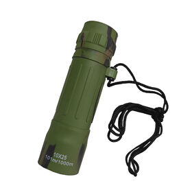 Camouflage Monocular 10X25 Monocular High Definition High Magnification Compact and Portable for Travelling Mountaineering