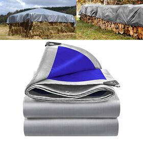 Bâche Bleue Robuste 180gsm Personnalisée OEM, Bâche PE Haute Densité Imperméable