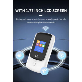 4G Pocket MiFi Router mit 2800mAh Akku, VSIM ESIM, Wi-Fi 6, 802.11 b/g/n 300Mbps, Reise-WLAN, FOTA-Option