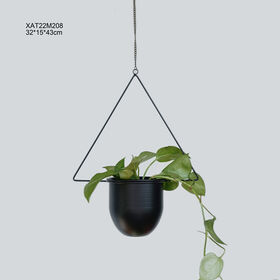 Hersteller von hängenden, modernen Ornament-Metall-Blumentöpfen für Zuhause, Restaurant, Café, Gartendekoration