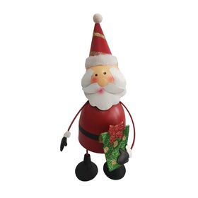 OEM metal statue Santa Claus figurine holiday seasonal gift for Christmas ornament