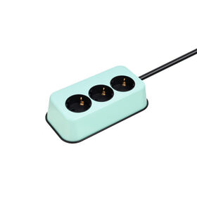 CE CB Power Strip Retro Desktop mit 3 Schuko-Steckdosen, 4 USB-Anschlüssen TUV-zertifiziert