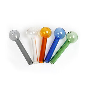 Factory sweet puff pipe Glass Pipes 10cm Curved Oil Burners Pipes Balancer Water Pipe Dab Oil Rigs Accessories Products