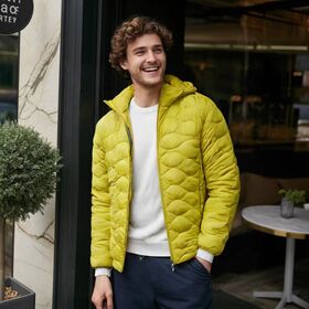 Men's yellow 20D nylon quilting coat;Patagonia coat;ZaRa coat;Canada Gooses coat;