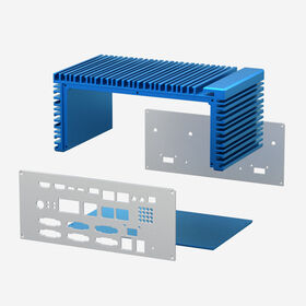 6063 aluminum profile shell custom box aluminum alloy sheet metal processing shell oxidation