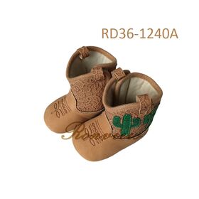 Comfort & Western cowboy style baby boots for baby Girls, Multiple colors and various sizes are available for selection.
