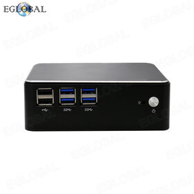 EGLOBAL Mini Computer I3 6006U Aluminum Alloy Case WIN10 Dual Displays HD VGA 6USB Office Cheapest Mini PC