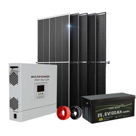 Batterie rechargeable LiFePO4 MICA 25.6V 100Ah, batterie 24V, système de stockage d'énergie ESS 3kWh avec onduleur et certification UN38.3