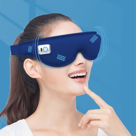 Electric Scalp Massager, with Music Head & Heat Eye Massager for Headache Relief, Air Bag Kneeding Head Massage