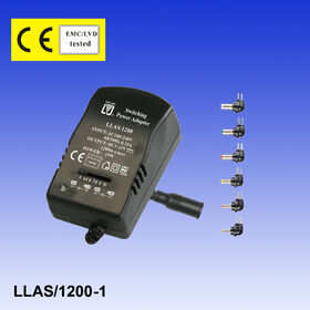 Adaptador de Corriente Conmutada de 1200MA con Enchufe Intercambiable y 6 Clavijas Desmontables, Optimizado para Bajo Consumo de Energía en Espera