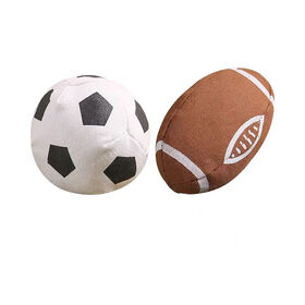 Football Strong Catnip Filled - Plush Interactive Kitten and Cat Toy with Catnip and Crinkle