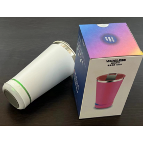 Wholesale Bluetooth car cups, 304 stainless steel vacuum double-layer insulated cups with bottle openers, bluetooth speaker cup