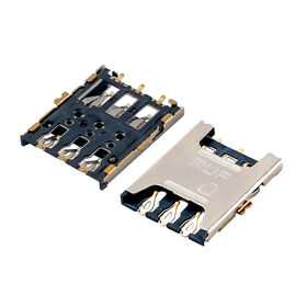 Conector NANO SIM de 6 pines sin interruptor, conectores Push-Pull para GPS