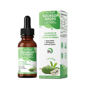 Nouvelles Gouttes Liquides de Feuilles de Corossol pour Soulager le Stress, Favoriser la Digestion et la Santé des Articulations et de la Peau