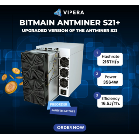 Hauts rendements Moscou pré-stock fabrication Vente en gros minage crypto LTC Dogecoin Miner asic miner crypto miner Antminer s21+pro 216T
