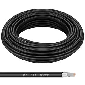 Fabricant de câble solaire 6mm2 4mm2 pour fil photovoltaïque DC PV1-F à un seul conducteur
