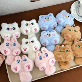 Großhandel Niedliche Tier Katze Bär Hase Plüsch Schlüsselanhänger Taschenanhänger