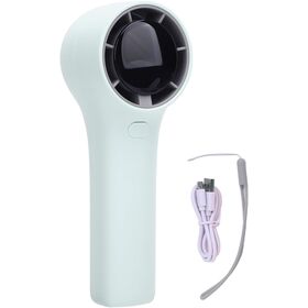 Kipas Mini Genggam Portabel dengan Pengisian Daya Tipe-C, Tampilan Digital Kecepatan Tinggi, Turbin Luar Ruangan, Angin Dapat Disesuaikan Multi-Gear