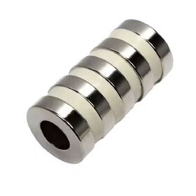 China Manufacturer Neodymium Ring Magnet Customized Size Nickel Coating Round Shape Magnets