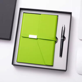 Conjunto de papelaria por atacado com logotipo personalizado, caderno requintado, presente de couro PU para o Dia dos Professores com artigos de papelaria