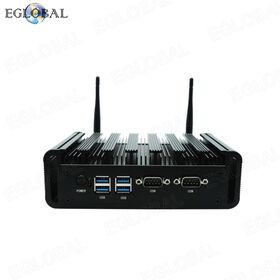 NUC Silent Mini Pc Core I5 8265U I7 8569U 2*RJ45 Giga LAN 2*RS232 COM 2*HDMI+DP Display M.2 slot SSD Fanless Industrial Desktop PC