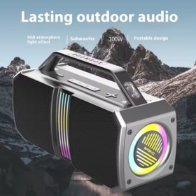 Enceinte Bluetooth sans Fil pour Fête en Extérieur avec Basses Profondes, TWS 100W et Son Immersif