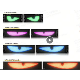 LED Devil Eye Projector Headlight Colorful Halo Angel Demon Eyes for Car Modification