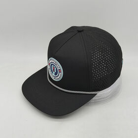 Casquette Trucker Camo 5 Panneaux avec Badge Tissé Personnalisé et Fermeture Snapback