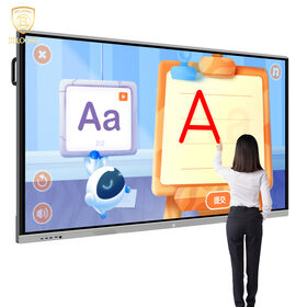 Factory Price 55 65 75 85 86 Inch 4k Classroom Mobile Bracket Digital Boards LCD Smart Interactive Whiteboard for School Education