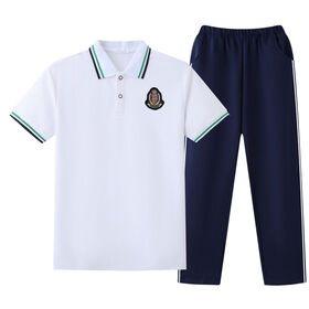 Ensemble d'uniformes scolaires personnalisés pour enfants, élèves du primaire, du collège et du lycée - Vêtements scolaires pour la maternelle, garçons et filles