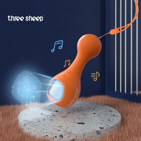 OEM Novel Music Rattles Toy Random Animal Sound Projector Funny Sand Hammer Night Light Natural White Noise Babysbreath Speakers