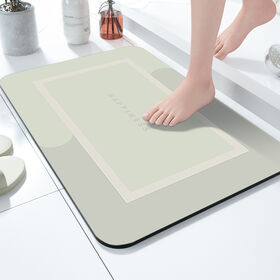 Neues Design, langlebige, rutschfeste, superabsorbierende, rutschfeste Badematte mit individuellem Aufdruck, Logo-Muster, weiche Badezimmer-Bodenmatte aus Gummi