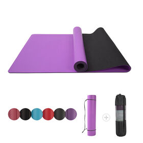 Bestseller Angepasste hochwertige Großhandel Custom Logo Gepolsterte Pilates Matte Strukturierte Anti-Rutsch PU Gummi Yoga Matte