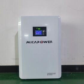 Batterie MICA Powerwall LiFePO4 5kWh 25.6V Système de Stockage d'Énergie Solaire Batterie Lithium Powerwall 24V pour Maison