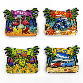 Aimant De Réfrigérateur En Bois 3D Amusant Fait à La Main