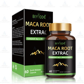 Ultimative Maca Wurzel Plus Energie Booster Kräuter-Nahrungsergänzungsmittel Schwarze Maca Pillen Kapseln