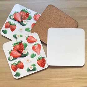 Sublimations-Untersetzer aus Holz, quadratisch, leer, für Tassen, DIY-Thermotransferdruck, MDF, rutschfeste Getränke-Desktop-Pads