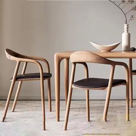Nordic Designer Style Ash Wood Solid Wood Dining Chair Backrest Chair Leisure Chair