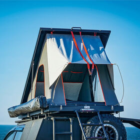 Tente de toit de voiture étanche de haute qualité avec conception pliante à coque rigide, directement de l'usine