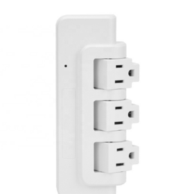 Regleta de Alimentación Giratoria con 3 Tomas US, Protección contra Sobretensiones e Indicador 540J - Oferta Especial