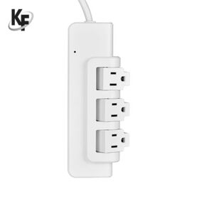 Regleta de enchufes de corriente alterna de EE. UU. con 3 tomas de corriente para sublimación y enchufe giratorio